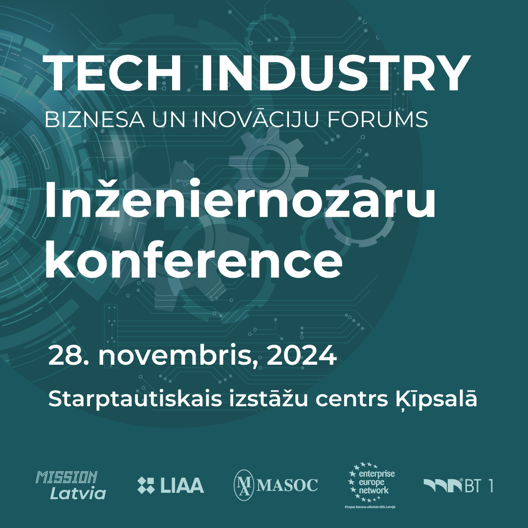 2811 Inženiernozaru un Kompetences centru konference TECH INDUSTRY 2024 laikā