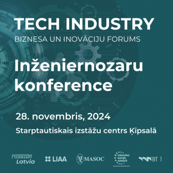 2811 Inženiernozaru un Kompetences centru konference TECH INDUSTRY 2024 laikā